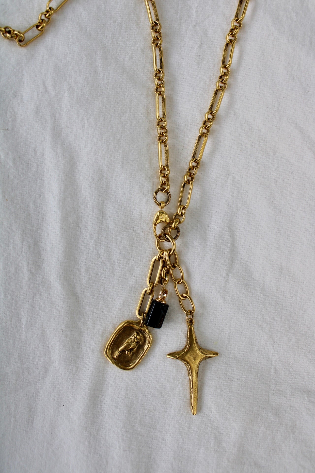 Fly the Midnight Skies Long Chain Necklace