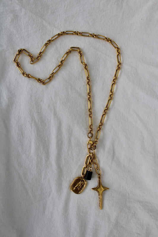 Fly the Midnight Skies Long Chain Necklace